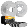 5202-48031 Slotted Brake Rotors w/Heavy-Duty Brake Pads Kits [Silver], 1990-2002 GM, Position: Front - image 1