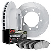 5402-48036 Slotted Brake Rotors with Ultimate-Duty Brake Pads Kit [Silver], 2001-2020 GM, Position: Front - image 1