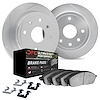5412-42014 Slotted Brake Rotors with Ultimate-Duty Brake Pads Kit & Hardware [Silver], Fits Select Mopar, Position: Rear - image 1