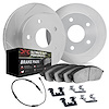 5422-63002 Slotted Brake Rotors with Ultimate-Duty Brake Pads/Sensor & Hardware Kit [Silver], 2013-2019 Mercedes-Benz, Position: - image 1