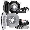 5504-52000 Slotted Brake Rotors w/5000 Advanced Brake Pads/Drums & Shoes Kit [Silver], 2003-2008 Multiple Makes/Models, Position - image 1