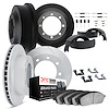 5514-47035 Slotted Brake Rotors w/5000 Advanced Brake Pads/Drums/Shoes & Hardware Kit [Silver], 1985-2005 Multiple Makes/Models,
