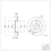 600-01006 Brake Rotor, 2010-2013 Suzuki, Position: Rear - image 2