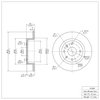 600-01009 Brake Rotor, 2004-2010 Multiple Makes/Models, Position: Rear - image 2