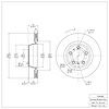 600-02048D Brake Rotor, 2007-2016 Porsche, Position: Rear Right - image 1