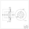 600-03001 Brake Rotor, 2006-2012 Multiple Makes/Models, Position: Front - image 2