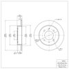 600-03010 Brake Rotor, 1997-2006 Kia/Hyundai/Genesis, Position: Rear - image 2