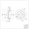600-03022 Brake Rotor, 2006-2009 Kia/Hyundai/Genesis, Position: Rear - image 2