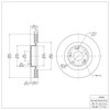 600-03030 Brake Rotor, 2009-2011 Kia/Hyundai/Genesis, Position: Front - image 2