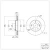 600-03038 Brake Rotor, Fits Select Kia/Hyundai/Genesis, Position: Front - image 2