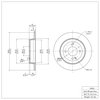 600-03041 Brake Rotor, Fits Select Multiple Makes/Models, Position: Rear - image 2