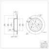600-03048 Brake Rotor, 2007-2012 Kia/Hyundai/Genesis, Position: Rear - image 2