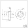 600-11000 Brake Rotor, 1974-1999 Land Rover, Position: Front - image 2