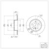 600-11004 Brake Rotor, 1994-2004 Land Rover, Position: Rear - image 2