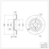 600-11022 Brake Rotor, 2009-2015 Multiple Makes/Models, Position: Rear - image 2
