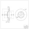 600-13011 Brake Rotor, 1992-1997 Subaru, Position: Front - image 2
