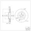 600-13016 Brake Rotor, 2005-2020 Subaru, Position: Front - image 2