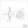 600-13034 Brake Rotor, Fits Select Multiple Makes/Models, Position: Front - image 2
