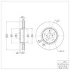 600-13035 Brake Rotor, 2006-2021 Subaru, Position: Front - image 2
