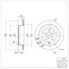 600-13036 Brake Rotor, 2006-2014 Subaru, Position: Rear - image 2