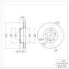 600-20006 Brake Rotor, 1990-1997 Jaguar, Position: Front - image 2