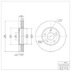 600-20010 Brake Rotor, 1997-2003 Jaguar, Position: Front - image 2