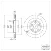 600-20018 Brake Rotor, 2006-2015 Jaguar, Position: Rear - image 2
