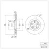 600-20020 Brake Rotor, 2006-2021 Jaguar, Position: Front - image 2