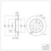 600-21008 Brake Rotor, 2004-2009 Kia/Hyundai/Genesis, Position: Rear - image 2