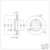 600-21020 Brake Rotor, 2003-2006 Kia/Hyundai/Genesis, Position: Front - image 2