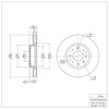 600-27016 Brake Rotor, 1993-1995 Volvo, Position: Front - image 2