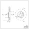 600-27025 Brake Rotor, 1999-2009 Volvo, Position: Front - image 2