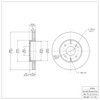 600-27026 Brake Rotor, 2000-2004 Volvo, Position: Front - image 2