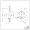600-27028 Brake Rotor, 1999-2009 Volvo, Position: Front - image 2