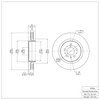 600-27032 Brake Rotor, 2004-2007 Volvo, Position: Rear - image 2