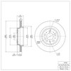 600-27039 Brake Rotor, 2003-2014 Volvo, Position: Rear - image 2