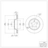 600-40002 Brake Rotor, 1965-1972 Mopar, Position: Front - image 2