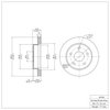 600-40105 Brake Rotor, 2005-2010 Multiple Makes/Models, Position: Front - image 2
