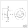 600-40107 Brake Rotor, 2008-2016 Multiple Makes/Models, Position: Front - image 2