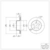 600-42022 Brake Rotor, 1990-1999 Mopar, Position: Front - image 2