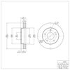 600-45003 Brake Rotor, 1983-1996 GM, Position: Front - image 2