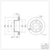 600-48061 Brake Rotor, Fits Select GM, Position: Rear - image 2