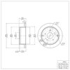 600-52014 Brake Rotor, 2004-2004 GM, Position: Rear - image 2