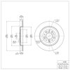 600-54088 Brake Rotor, 2005-2019 Ford/Lincoln/Mercury/Mazda, Position: Rear - image 2