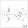 600-59043 Brake Rotor, 1999-2014 Acura/Honda, Position: Front - image 2
