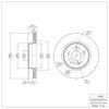 600-63040 Brake Rotor, 1998-2009 Multiple Makes/Models, Position: Rear - image 2