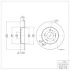 600-67043 Brake Rotor, 1994-2004 Infiniti/Nissan, Position: Rear - image 2