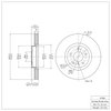 600-67052 Brake Rotor, Fits Select Infiniti/Nissan, Position: Front - image 2