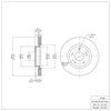 600-67066 Brake Rotor, Fits Select Infiniti/Nissan, Position: Front - image 2