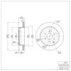 600-67093 Brake Rotor, 2005-2012 Infiniti/Nissan, Position: Rear - image 2